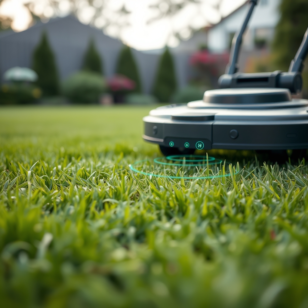 wire-free robot mower large yard - Illustration 2