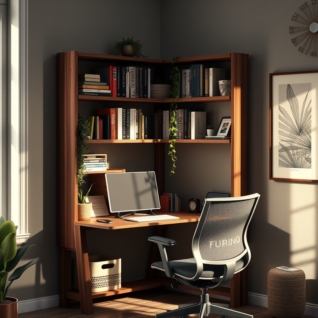 corner shelf in action