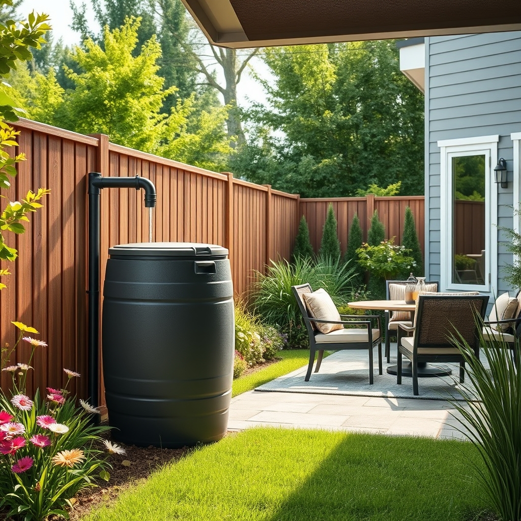 rain barrel product view